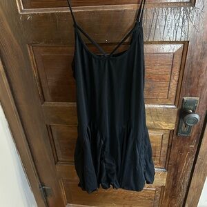 Adome Black Spaghetti Strap Dress